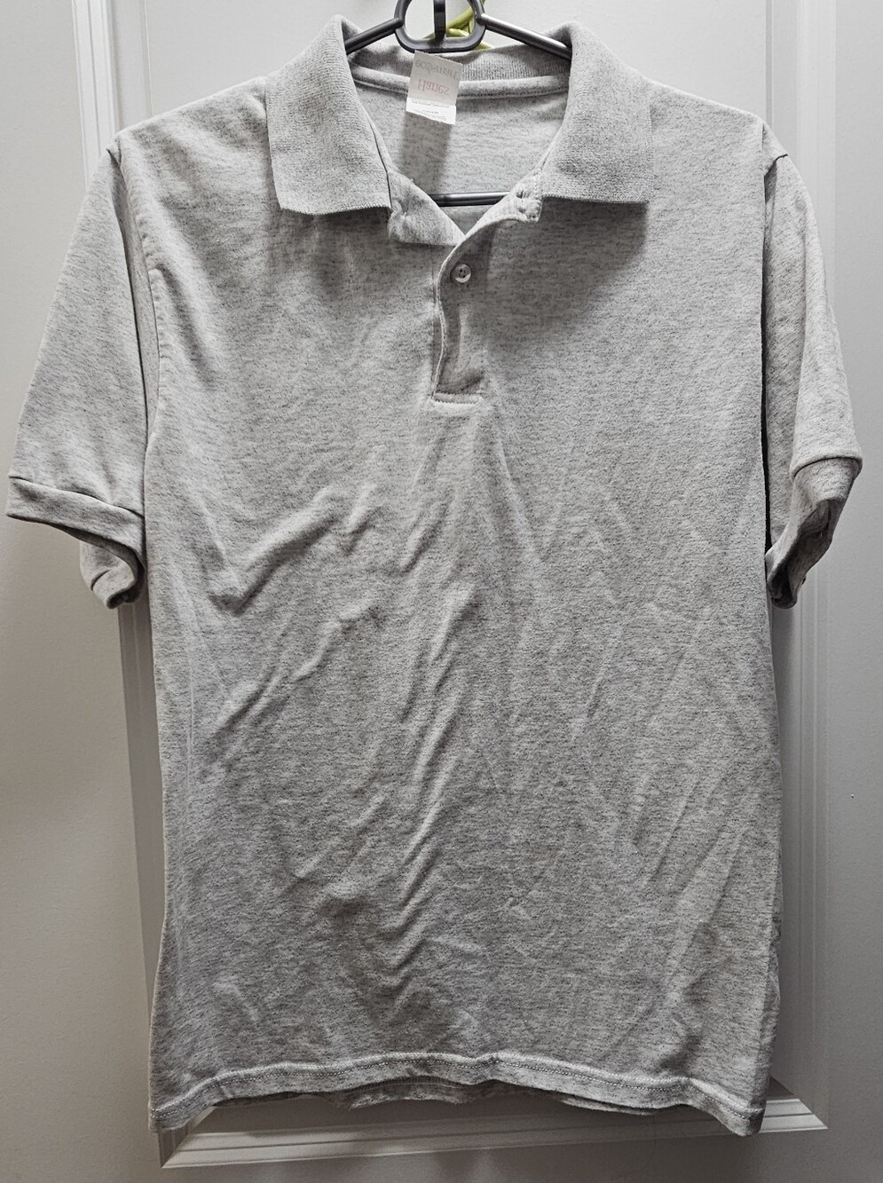 Hanes Light Gray Men's Polo Shirt